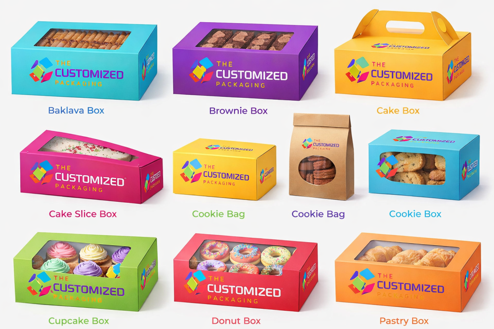 Premium Customized Bakery Boxes for Fresh and Attractive Packaging
